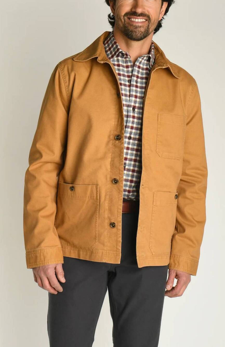 NEW DUCK HEAD field lumber coat in tan